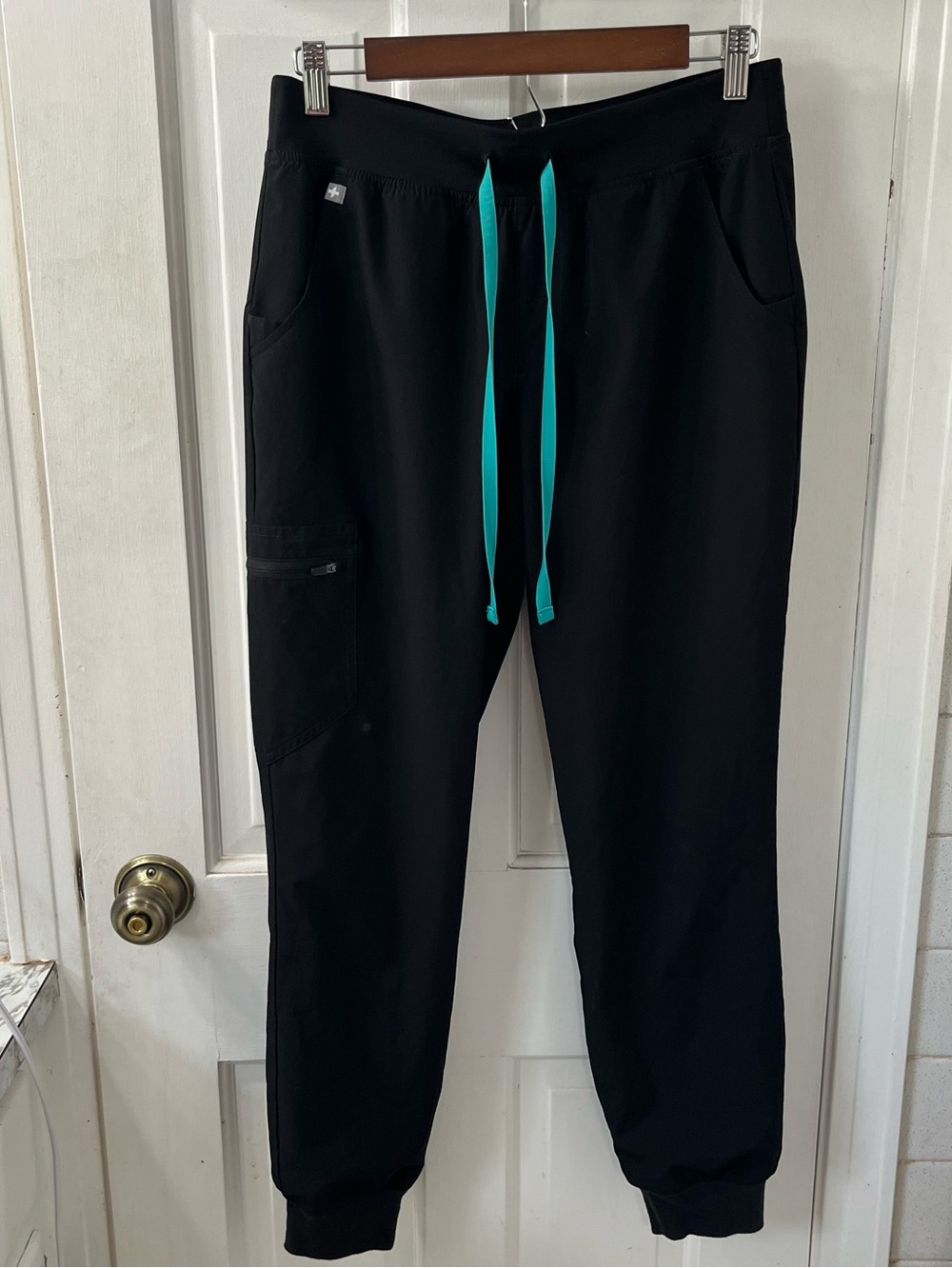 FIGS Black Zamora FREEx Lined Jogger Scrub Pants Women’s Size Small S
